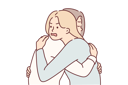 پیش‌نمایش فایل girls-hugging-9205323 از پک متفرقه