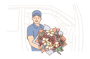 پیش‌نمایش فایل flower-delivery-9205286 از پک فعالیت افراد