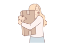 پیش‌نمایش فایل girl-holding-delivery-box-9205282 از پک فعالیت افراد