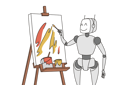 پیش‌نمایش فایل ai-robot-painting-art-9300200 از پک متفرقه