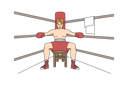 پیش‌نمایش فایل boxer-sitting-at-boxing-ring-corner-9300189 از پک متفرقه
