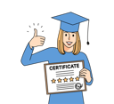 پیش‌نمایش فایل girl-got-graduation-certificate-9300191 از پک متفرقه