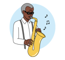 پیش‌نمایش فایل man-playing-saxophone-9300193 از پک متفرقه