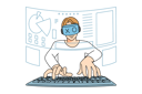 پیش‌نمایش فایل man-playing-vr-game-9300203 از پک متفرقه