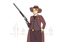پیش‌نمایش فایل retro-policemen-with-gun-9300196 از پک متفرقه
