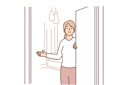 پیش‌نمایش فایل girl-welcoming-9300097 از پک مفهوم محور