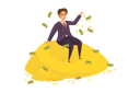 پیش‌نمایش فایل businessman-sitting-on-money-9160185 از پک کسب و کار