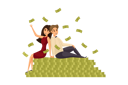 پیش‌نمایش فایل couple-sitting-on-cash-bundles-9160188 از پک کسب و کار