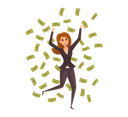 پیش‌نمایش فایل happy-rich-woman-throwing-money-9160183 از پک کسب و کار