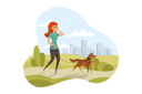 پیش‌نمایش فایل young-woman-going-outside-with-pet-9160178 از پک کسب و کار