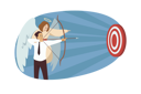 پیش‌نمایش فایل businessman-holding-bow-and-arrow-9160254 از پک برکات کسب‌وکار