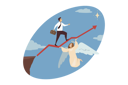پیش‌نمایش فایل businessman-walking-on-growth-arrow-9160264 از پک برکات کسب‌وکار