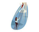 پیش‌نمایش فایل businesswoman-climbing-on-ladder-9160243 از پک برکات کسب‌وکار