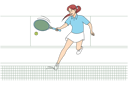 پیش‌نمایش فایل female-player-playing-tennis-9300017 از پک فعالیت افراد