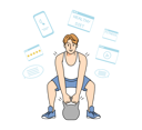 پیش‌نمایش فایل man-doing-gym-workout-9300015 از پک فعالیت افراد