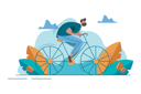 پیش‌نمایش فایل beard-man-riding-cycle-9300005 از پک مفهوم محور