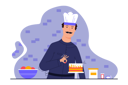 پیش‌نمایش فایل male-chef-making-nice-cake-9299995 از پک مفهوم محور
