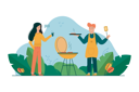 پیش‌نمایش فایل young-man-and-woman-enjoying-bbq-food-9300003 از پک مفهوم محور