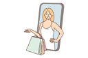 پیش‌نمایش فایل girl-doing-online-shopping-9300043 از پک متفرقه