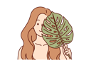 پیش‌نمایش فایل girl-holding-leaf-9300027 از پک متفرقه