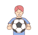 پیش‌نمایش فایل little-boy-holding-football-9300028 از پک متفرقه