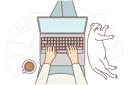 پیش‌نمایش فایل person-working-on-laptop-9300048 از پک متفرقه