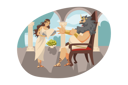 پیش‌نمایش فایل ancient-roman-king-scolding-woman-9178242 از پک افراد باستان