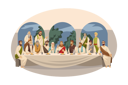 پیش‌نمایش فایل christian-people-eating-9178261 از پک افراد باستان