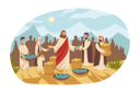 پیش‌نمایش فایل giving-food-9178262 از پک افراد باستان