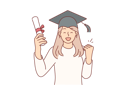 پیش‌نمایش فایل graduate-girl-hold-certificate-10616452 از پک فعالیت افراد