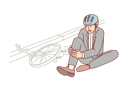 پیش‌نمایش فایل man-fell-from-bicycle-and-broke-leg-10616432 از پک فعالیت افراد