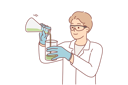 پیش‌نمایش فایل man-scientist-holds-flasks-with-chemical-reagents-10616435 از پک فعالیت افراد
