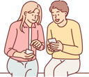 پیش‌نمایش فایل woman-and-man-talking-with-phone-10616448 از پک فعالیت افراد