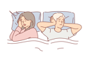 پیش‌نمایش فایل man-suffers-from-wife-snoring-and-closes-ears-10616533 از پک فعالیت افراد