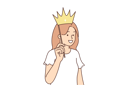 پیش‌نمایش فایل teenage-girl-puts-fake-crown-to-head-and-smiles-10616528 از پک فعالیت افراد