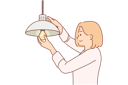 پیش‌نمایش فایل woman-changes-light-bulb-in-house-10616499 از پک فعالیت افراد