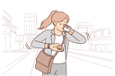 پیش‌نمایش فایل businesswoman-looks-at-watch-10616328 از پک فعالیت افراد