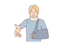 پیش‌نمایش فایل smiling-man-with-broken-arm-and-bandage-around-neck-10616329 از پک فعالیت افراد