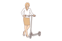 پیش‌نمایش فایل woman-stands-near-scooter-and-use-alternative-transport-10616354 از پک فعالیت افراد