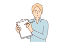 پیش‌نمایش فایل man-psychiatrist-demonstrates-clipboard-and-looks-skeptically-at-screen-while-asking-patients-10616272 از پک فعالیت افراد