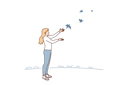 پیش‌نمایش فایل woman-releases-pigeons-birds-to-freedom-for-concept-hope-and-faith-in-happy-future-10616276 از پک فعالیت افراد