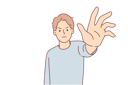 پیش‌نمایش فایل angry-man-reaches-out-to-screen-in-attempt-to-take-something-away-from-or-to-stop-harmful-actions-10616314 از پک فعالیت افراد