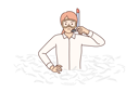 پیش‌نمایش فایل businesswoman-in-diving-mask-stands-in-pile-of-paper-for-concept-need-for-crisis-management-10616320 از پک فعالیت افراد