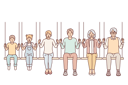 پیش‌نمایش فایل different-generations-from-family-with-parents-and-children-with-grandchildren-sitting-on-swing-10616313 از پک فعالیت افراد