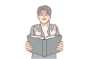 پیش‌نمایش فایل man-reads-book-with-scary-story-and-imagines-hands-reaching-for-his-neck-to-choke-him-10616311 از پک فعالیت افراد