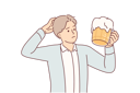 پیش‌نمایش فایل man-with-mug-beer-scratches-head-and-doubts-whether-it-is-necessary-to-drink-ale-containing-alcohol-10616319 از پک فعالیت افراد