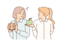 پیش‌نمایش فایل woman-nutritionist-offers-apple-to-girl-who-eats-fast-food-with-high-content-of-cholesterol-and-fat-10616307 از پک فعالیت افراد