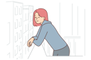 پیش‌نمایش فایل young-woman-stands-on-balcony-and-admires-city-enjoying-life-in-large-metropolis-10616325 از پک فعالیت افراد