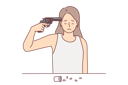 پیش‌نمایش فایل distressed-woman-wants-to-commit-suicide-with-pistol-10688091 از پک فعالیت افراد