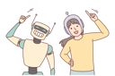پیش‌نمایش فایل happy-child-plays-with-robot-10688099 از پک فعالیت افراد